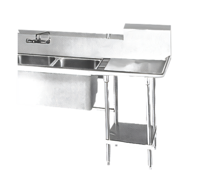 Product image #1 for Advance Tabco Stainless Steel Undershelf for Commercial Work Tables and Sink Tables, Per Linear Foot