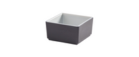 American Metalcraft Unity Collection 10 oz Square Melamine Bowl, Graphite