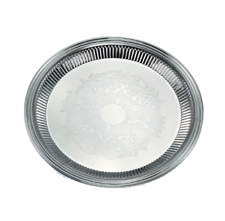 Product image #1 for Esquire™ 16-Inch Round Fluted 18/10 Stainless Steel Serving Tray