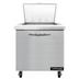Thumbnail image #1 for Continental Mighty Top 32-Inch Sandwich Prep Table Refrigerator, 12-Pan Top, Solid Door