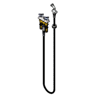 Concealed Mixing Faucet with 3-Inch Centers, Deck/Wall Mount, 4-Arm Handles, and Spray Valve
