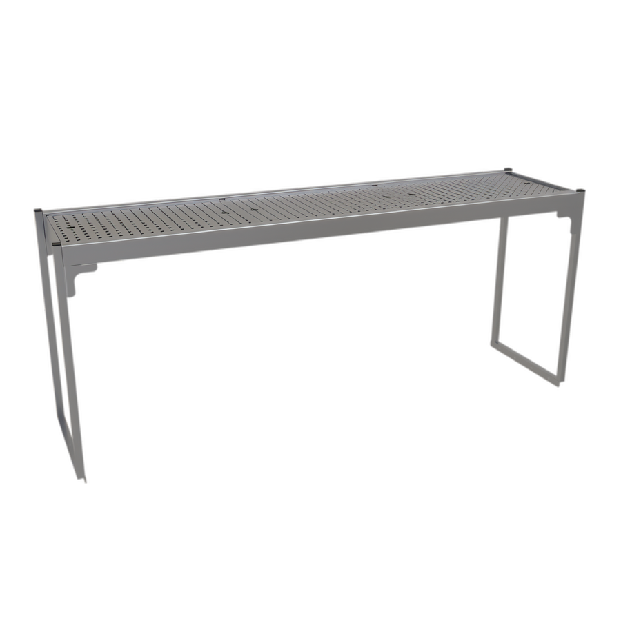 Product image #1 for Glastender 60-Inch Single Stainless Steel Overshelf for Pass-Thru Cocktail Stations
