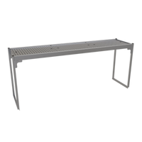 Glastender 60-Inch Single Stainless Steel Overshelf for Pass-Thru Cocktail Stations
