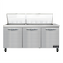 Thumbnail image #1 for Continental Refrigerator SW72N27M Mighty Top 72-Inch Three-Section Refrigerated Sandwich Prep Table with 27 Pans