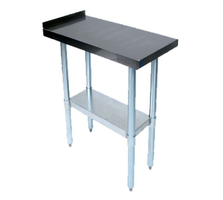 Product image #1 for John Boos Stallion Stainless Steel Filler Table with 1-1/2 Inch Backsplash, 24 Inch x 36 Inch