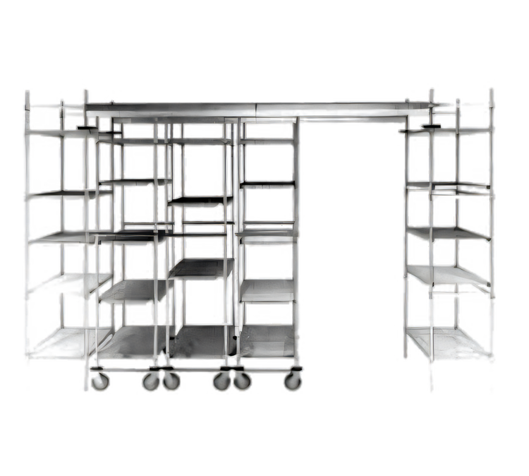 Product image #1 for Metro TOP-TRACK Super Erecta 18-Inch Stainless Steel Mobile Track Shelving Unit Kit