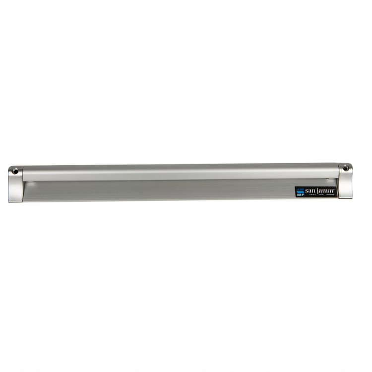 Product image #1 for San Jamar 30-Inch Slide Check Rack with Glass Beads, Anodized Aluminum