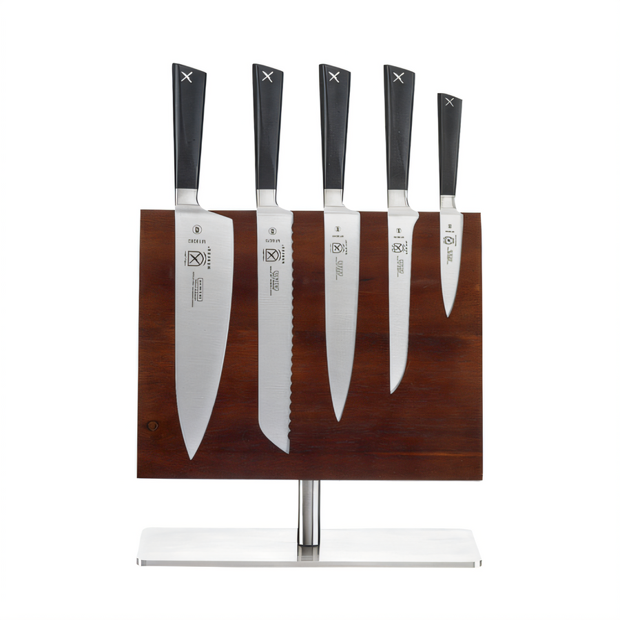 Product image #1 for Mercer Culinary ZüM 6-Piece Magnetic Knife Board Set with Acacia Board