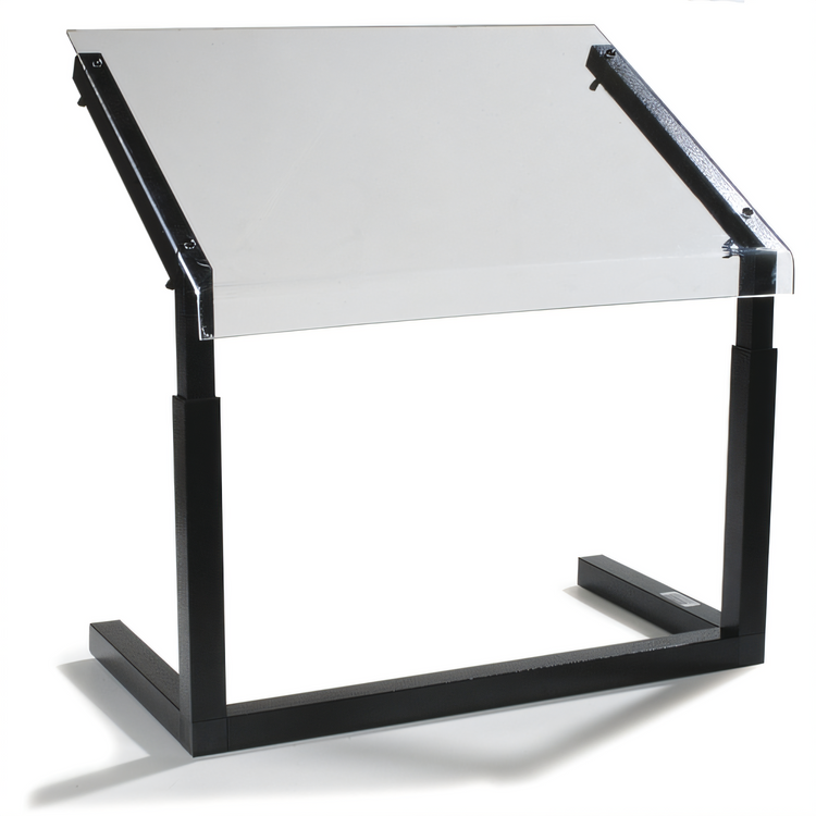 Product image #1 for Carlisle 24-Inch Freestanding Single-Sided Adjustable Sneeze Guard, Black