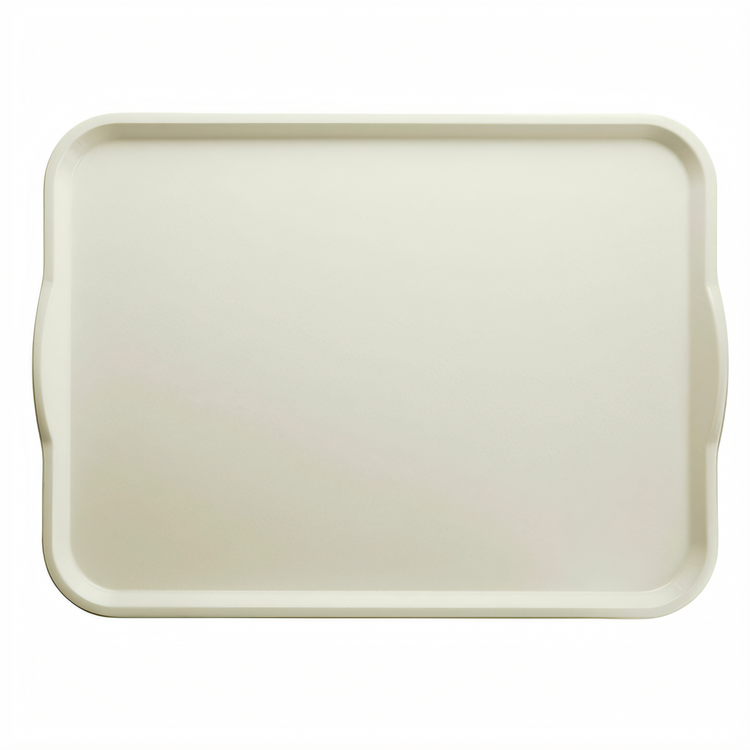 Product image #2 for Cambro Camtray® Rectangular Fiberglass Cafeteria Tray with Handles, 15 x 20 Inches, Cottage White