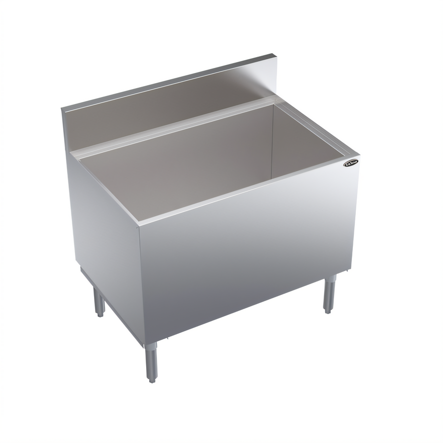 Product image #1 for Krowne Royal Series Chill Master Underbar Beer Bin, Stainless Steel, 36 Inch W x 24 Inch D, 9-Case Capacity