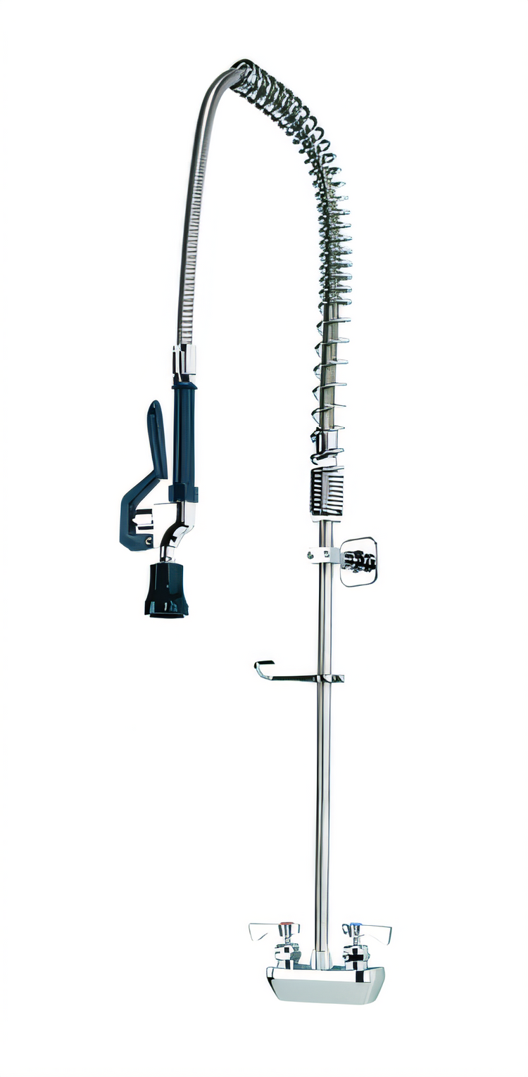 Product image #1 for Krowne Royal Series Wall-Mount Pre-Rinse Assembly, 35-Inch H, 15-Inch Overhang, 4-Inch Centers