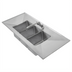 Thumbnail image #1 for Heavy Duty Three-Compartment Drop-In Stainless Steel Sink with Left & Right Drainboards