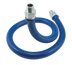Thumbnail image #1 for Dormont Blue Hose Moveable Gas Connector Hose, 1/2-Inch Inside Diameter x 36-Inch Long, Stainless Steel Braid, Blue Antimicrobial PVC Coating