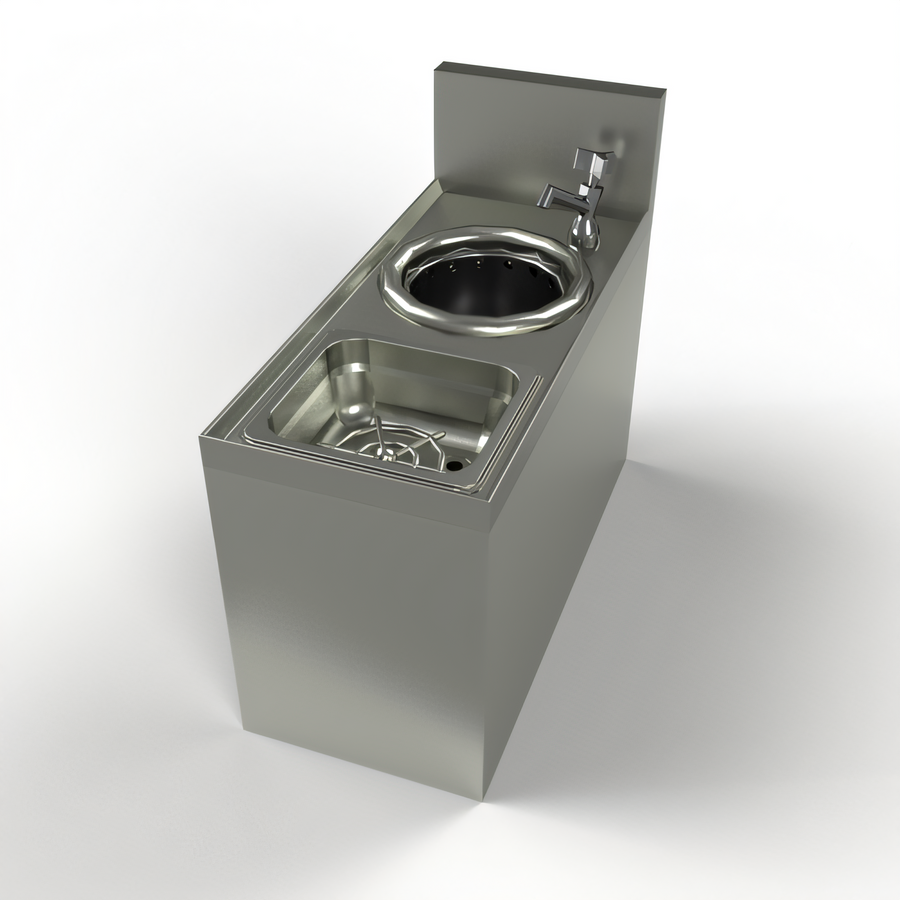 Product image #1 for BK Resources Underbar Speed Station with Push-Down Glass Rinser and Dipper Well Faucet