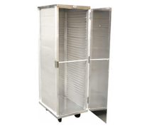 40-Tier Enclosed Aluminum Mobile Pan Rack Cabinet for 18 x 26 Sheet Pans
