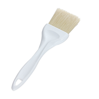 Crestware 3-Inch Flat Pastry Brush with Plastic Handle