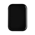 Thumbnail image #1 for CAC China Hudson XHDS-RT12-K Rectangular Melamine Platter, 10" x 7-1/8", Matte Black Case of 2 Dozen