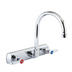 Thumbnail image #1 for BK Resources OptiFlow Heavy Duty Solid Body Splash-Mount Faucet, 8