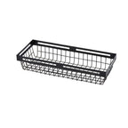 Thumbnail image #1 for American Metalcraft BNRB156 Rectangular Nestable Black Metal Serving Basket, 15 x 6 Inches Case of 12