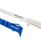 Thumbnail image #1 for Dexter Russell Sani-Safe 28313 7-Inch Stamped High-Carbon Steel Fillet Knife, White Polypropylene Handle, Edge Guard and Sheath Case of 6