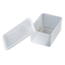 Thumbnail image #1 for Carlisle Polypropylene Condiment Container with Acrylic Lid, 1-1/4 Pint, White