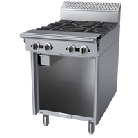 Garland Cuisine Series 24-Inch Heavy Duty Gas Add-A-Unit Range, 4 Open Burners, Open Cabinet Base