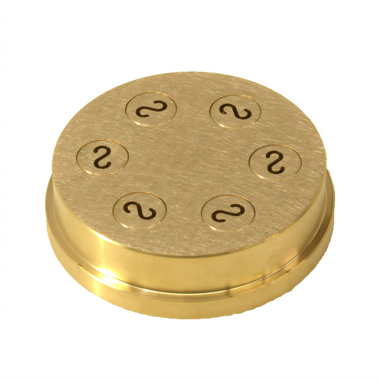 Product image #1 for Omcan #386 Casarecce Brass Pasta Machine Die, 8.8 mm