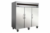 IKON Refrigeration Three-Section Reach-In Freezer, 72 Cu. Ft., Top-Mount Self-Contained, Dual Voltage, Stainless Steel
