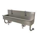 Thumbnail image #1 for Advance Tabco 19-18-48KV 2-Station Wall-Mounted Hand Sink, 48-Inch, Knee-Operated, 304 Stainless Steel