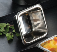 American Metalcraft Square Stainless Steel Sauce Cup, 2-1/2 oz.