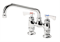 Krowne Royal Series 4-Inch Center Raised Deck Mount Faucet with 8-Inch Swing Spout