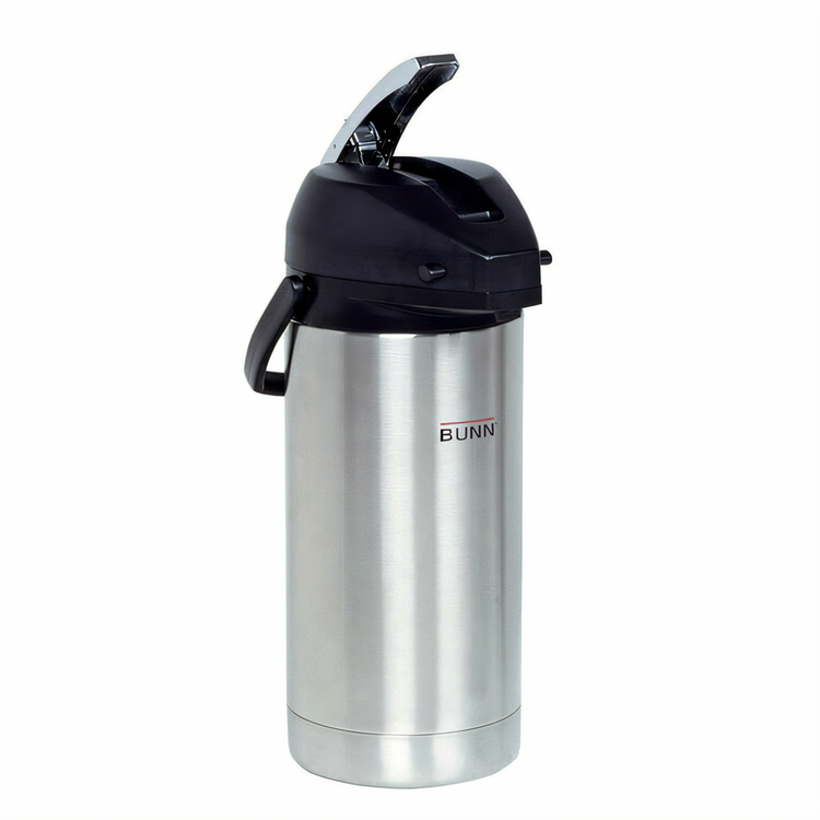 Product image #1 for BUNN 3.8 Liter Lever-Action Stainless Steel Airpot with Stainless Steel Liner