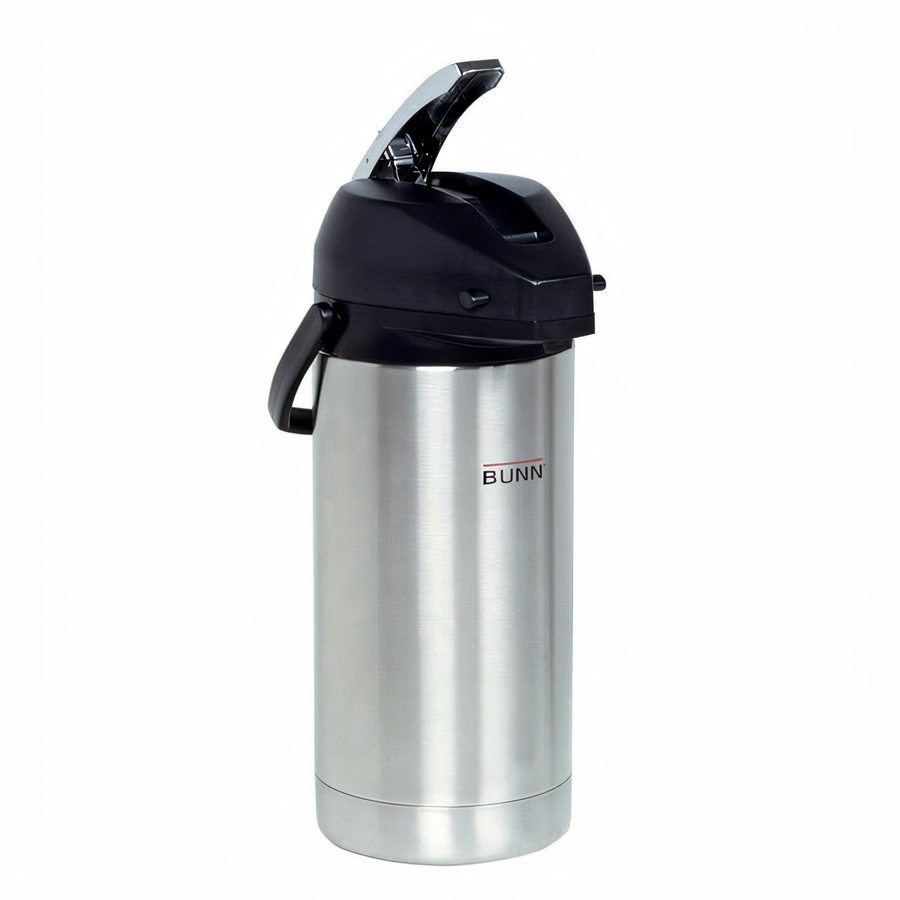 Product image #1 for BUNN 3.8 Liter Lever-Action Stainless Steel Airpot with Stainless Steel Liner