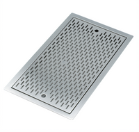 Krowne Royal Series Underbar 36-Inch Drop-In Stainless Steel Bar Top Drainer / Drip Tray Trough