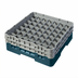 Thumbnail image #2 for Cambro Camrack Full Size 49-Compartment Glass Rack with 2 Soft Gray Extenders, Teal