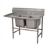 Thumbnail image #1 for Advance Tabco Regaline 2-Compartment Sink with Left-Hand Drainboard, 14-Gauge 304 Stainless Steel, 65-Inch Long