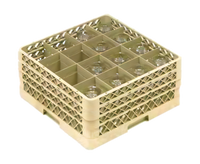 Traex Full Size 16-Compartment Glass/Stemware Dishwasher Rack with 3 Extenders