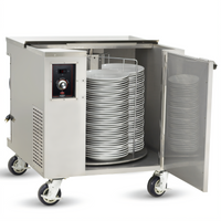 Heated Rotary Plate Transport and Storage Cart for 12-Inch Plates, Up to 252 Capacity
