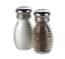 Thumbnail image #1 for 2 oz Glass Beehive Salt and Pepper Shaker with Stainless Steel Mushroom Cap