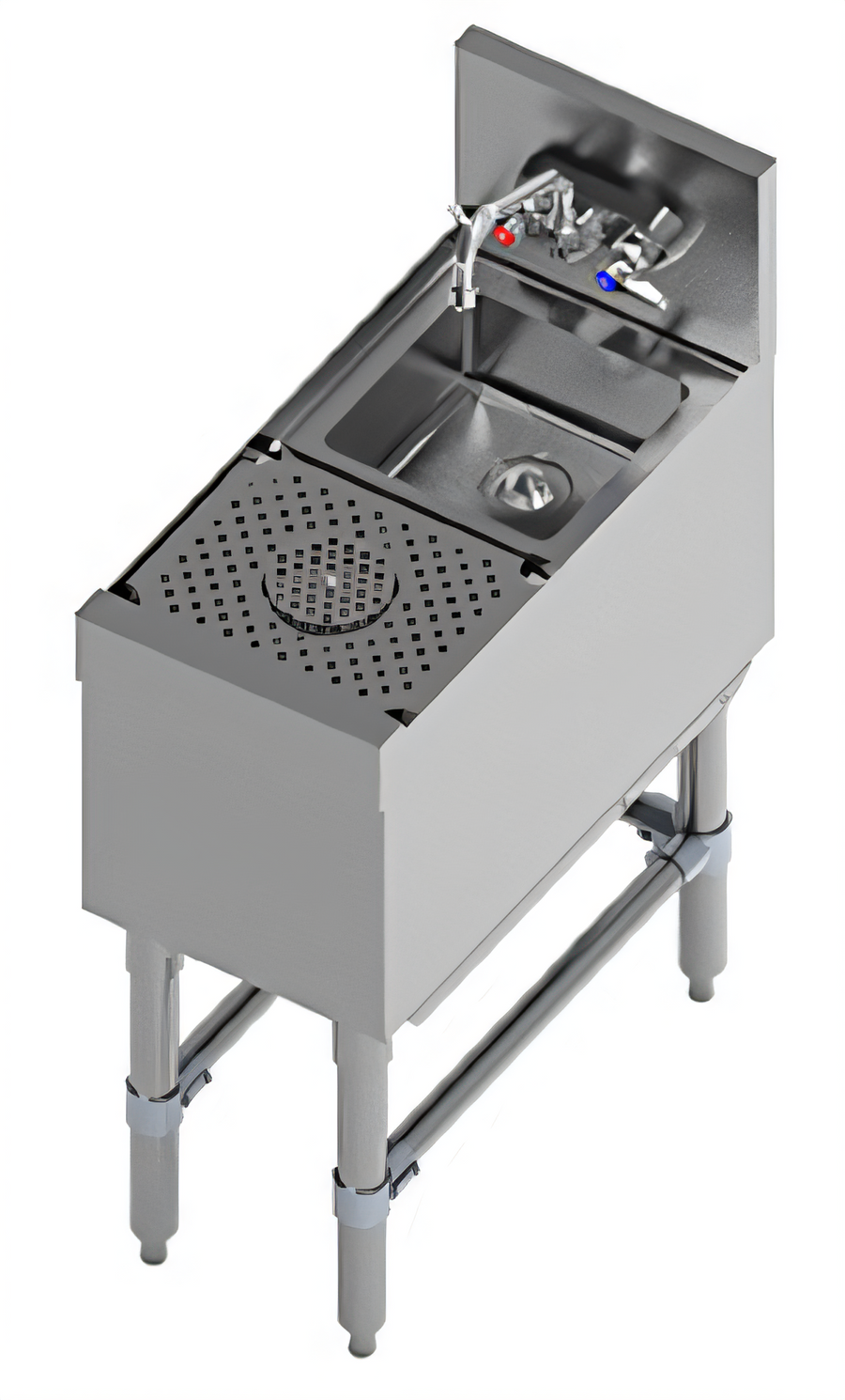 Product image #1 for Eagle Spec-Bar 12-Inch Stainless Steel Dump Sink with Glass Rinser