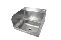 John Boos Pro-Bowl Wall-Mounted Stainless Steel Hand Sink with Side Splashes