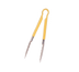 Thumbnail image #1 for Crestware 10-Inch Stainless Steel Poultry Tongs with Yellow Color-Coded Cool Grip Handle
