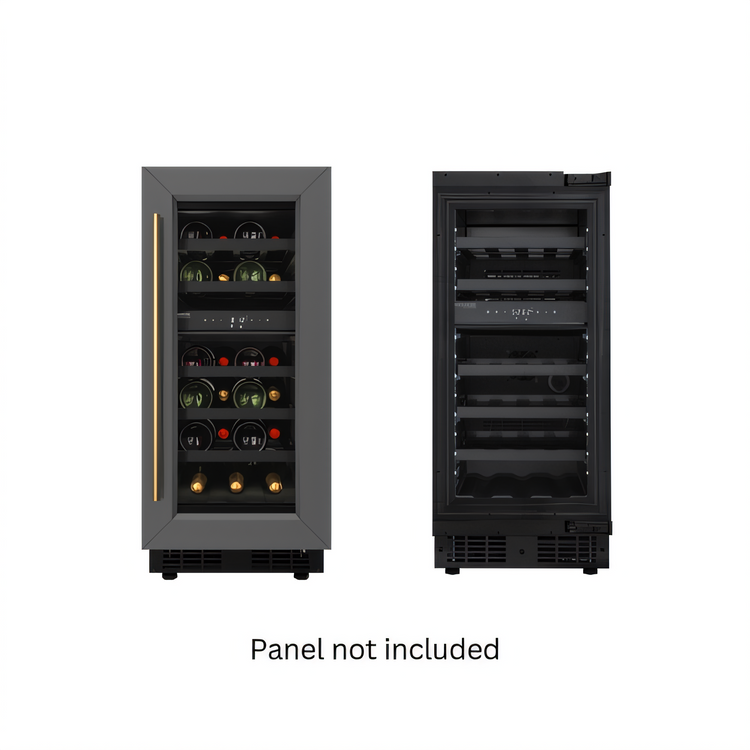 Product image #1 for KoolMore Dual Zone 2-Section Wine Cooler, Black and Stainless Steel