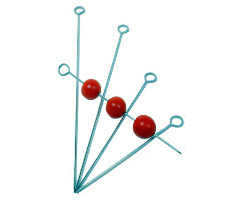 Product image #1 for 12-Inch Heavy Gauge Oval Stainless Steel Skewer with Loop Handle
