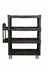 Thumbnail image #1 for Rubbermaid Commercial Ergo Heavy-Duty Open-Side 4-Shelf Utility Bus Cart, 55-5/16 x 26-1/2 In., 700 lb. Capacity, Black