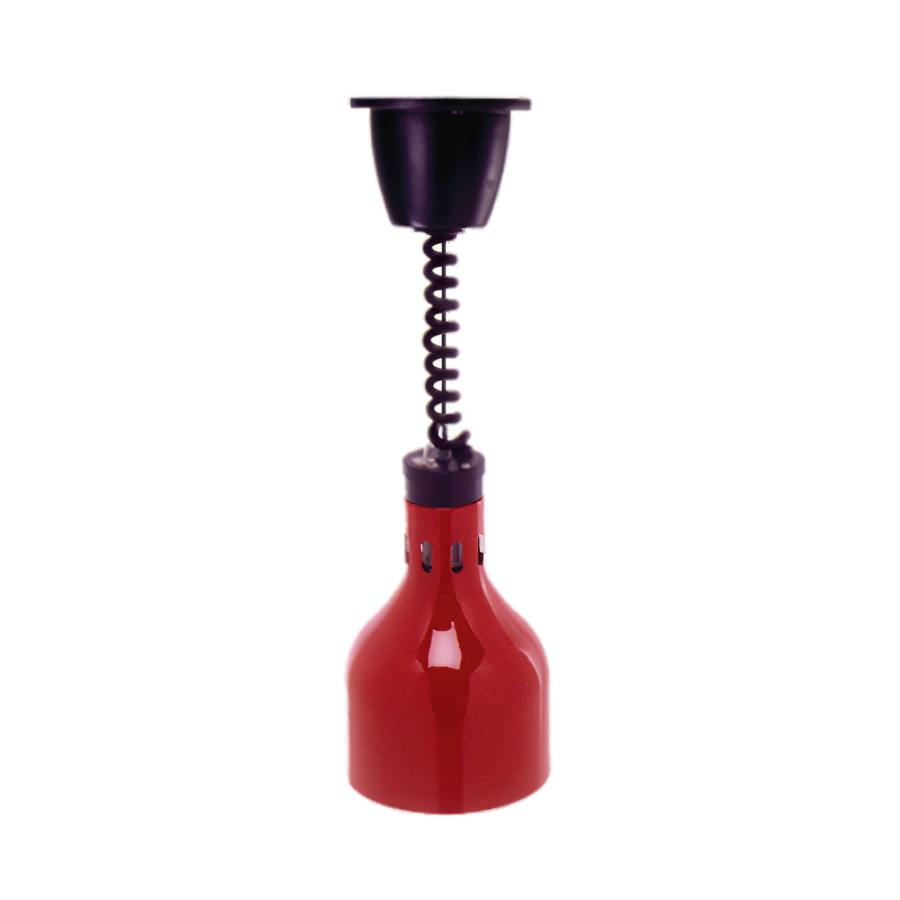 Product image #1 for Cres Cor Retractable Ceiling-Mounted Infrared Heat Lamp Warmer with Polished Brass Hood, 250 Watt