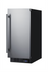 Thumbnail image #1 for Summit Commercial 15-Inch Undercounter All-Freezer with Stainless Steel Door and Black Cabinet