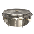 Thumbnail image #1 for Town Equipment MBR-72/C 72-Inch Gas Mongolian Barbecue Range with Cast Iron Top, 12 Burners, Stainless Steel Exterior