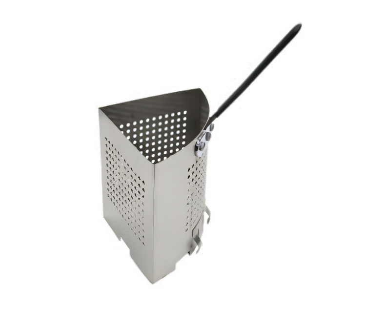 Product image #1 for Triangular Stainless Steel Pasta Cooker Insert with Cool-To-Touch Handle